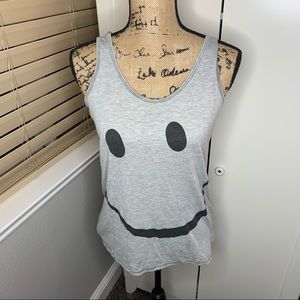 Forever 21 Be Happy Graphic Tank Top